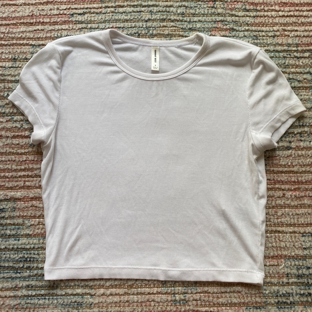 aritzia sunday best bliss crop top